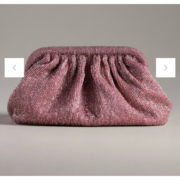 Anthropologie Mirror Beaded Clutch - Picture 2 of 7